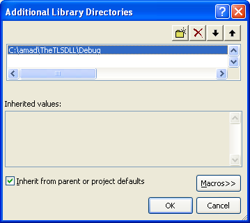 Using Thread Local Storage in a Dynamic-Link Library EXE Program Example: The additional library path