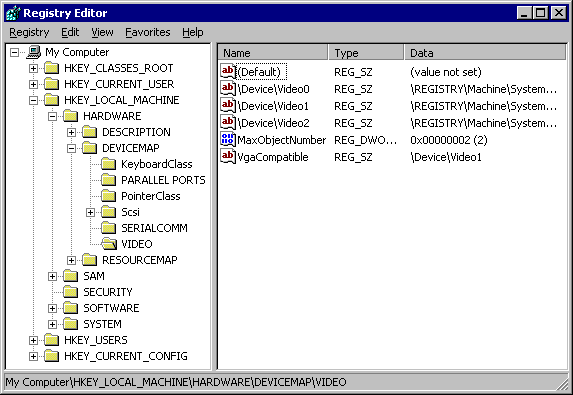 The Registry Editor, regedt32, regedit