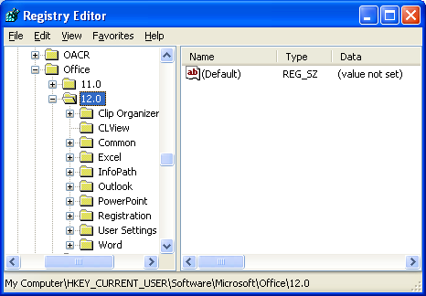 An application should record user-specific data under the HKEY_CURRENT_USER key
